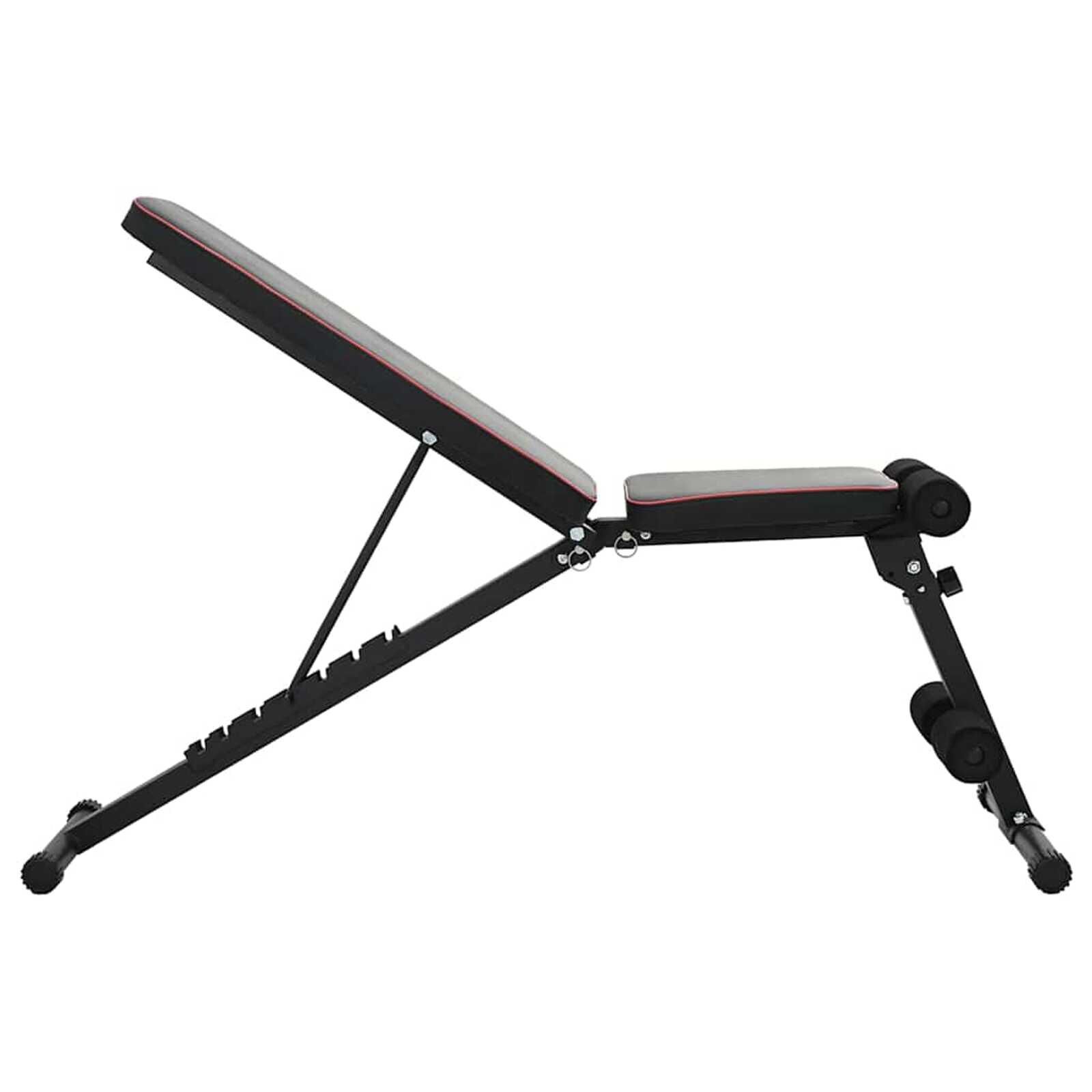 vidaXL Gewichtbank Zwart 131 x 41 x 110 cm Staal
