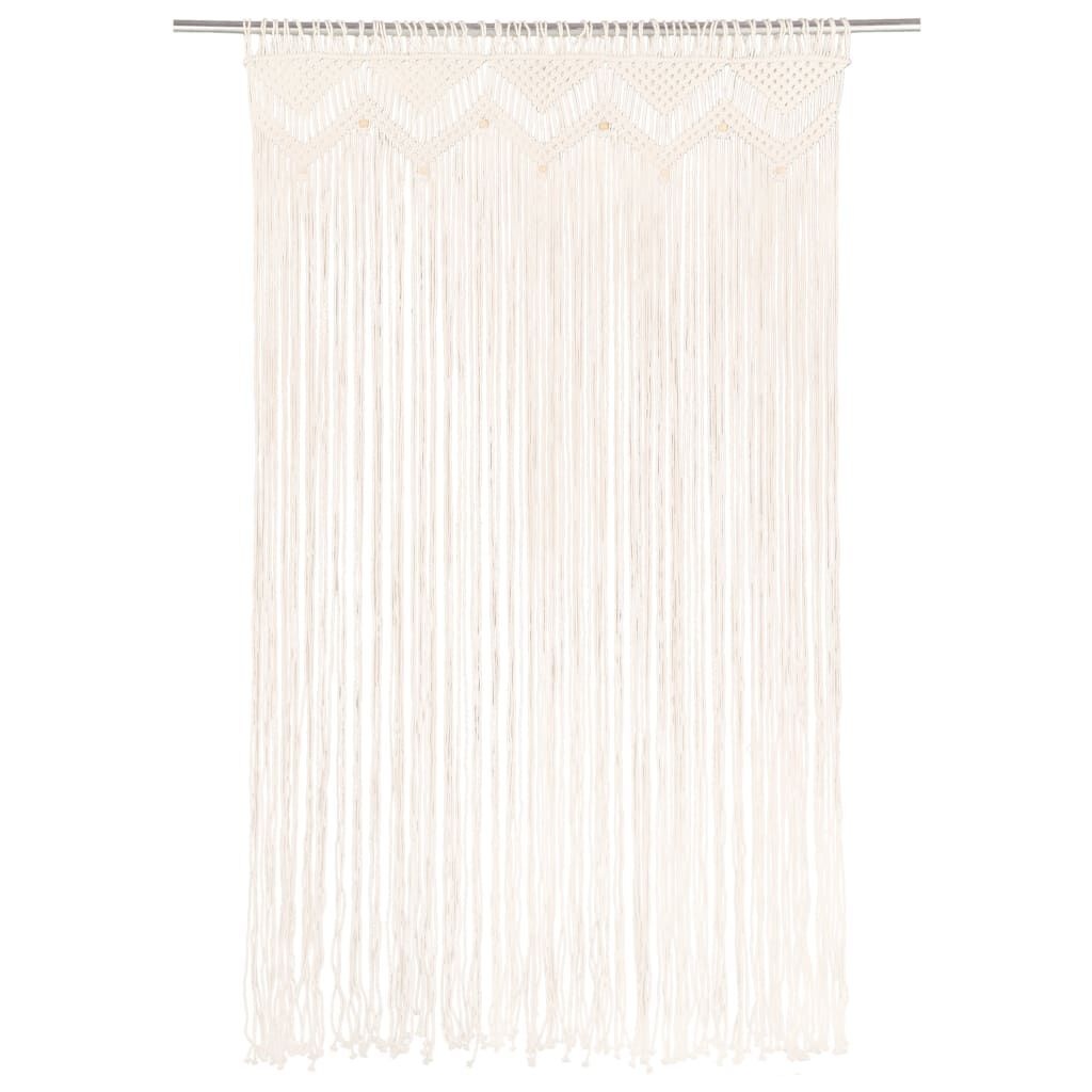 VidaXL Macramé Gordijn 140x240cm Katoen | -40% Korting!