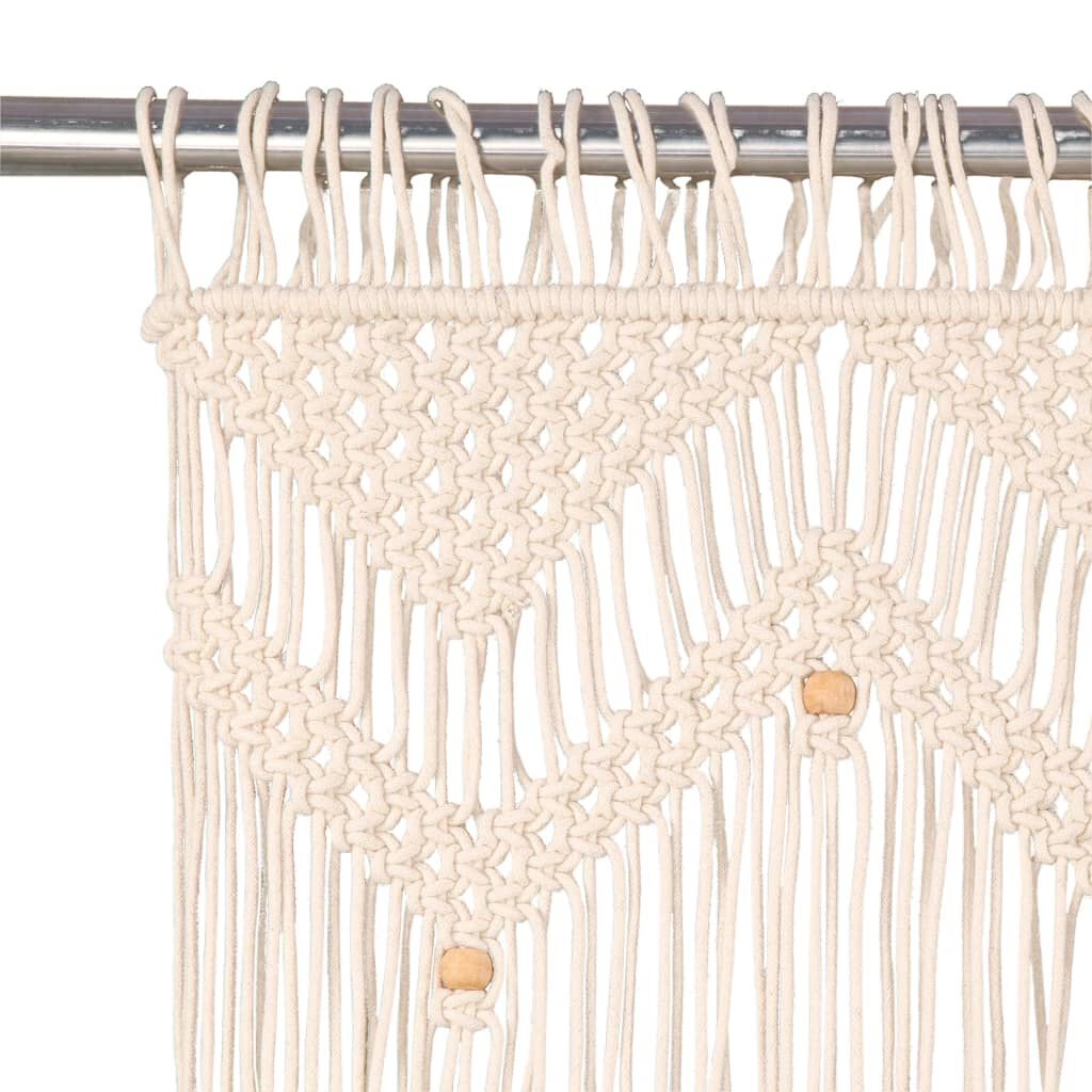 VidaXL Macramé Gordijn 140x240cm Katoen | -40% Korting!