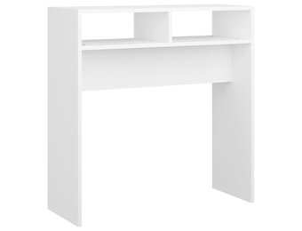 vidaXL Wandtafel 78x30x80cm Bewerkt Hout Wit (57% Korting)