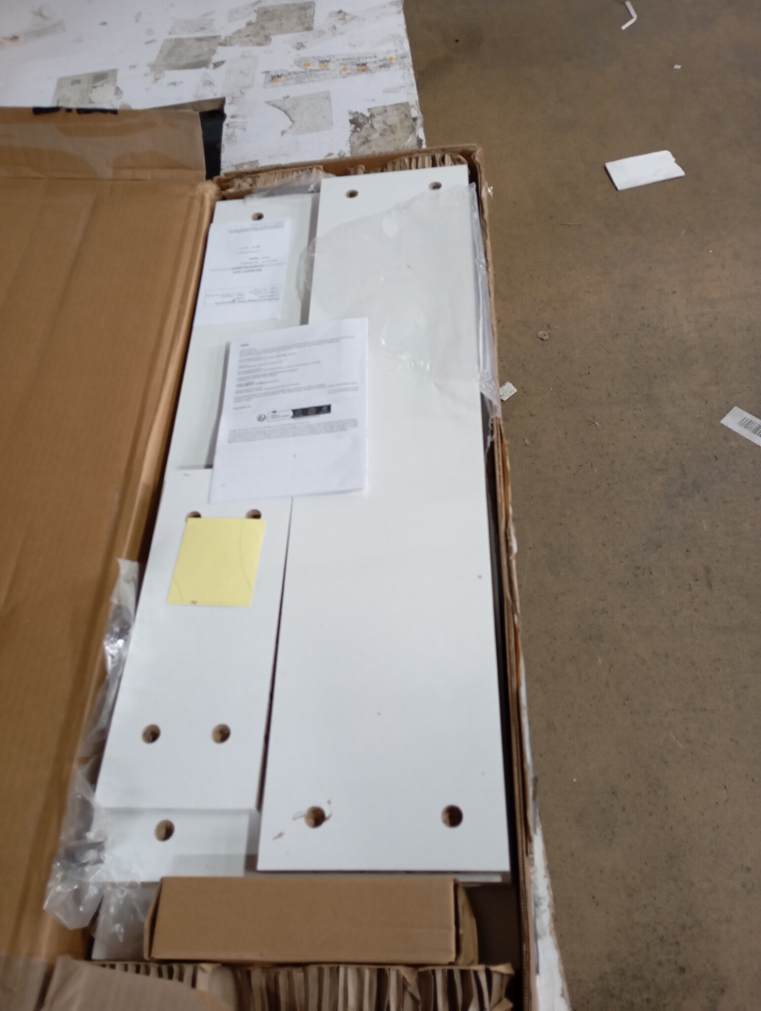 vidaXL Wandtafel 78x30x80cm Bewerkt Hout Wit (57% Korting)