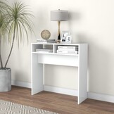 vidaXL Wandtafel 78x30x80cm Bewerkt Hout Wit (57% Korting)