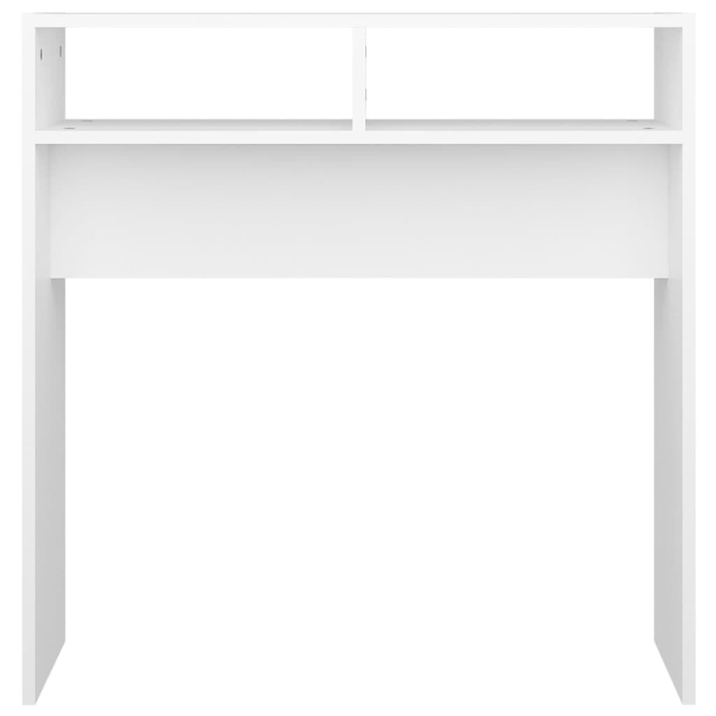 vidaXL Wandtafel 78x30x80cm Bewerkt Hout Wit (57% Korting)