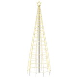 vidaXL LED Kerstboom met Spikes 300 cm - Warm Wit (34% Korting)