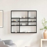 VidaXL Wandschap Zwart Eiken 90x16x78 cm - 33% Korting