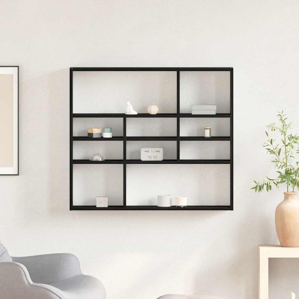 VidaXL Wandschap Zwart Eiken 90x16x78 cm - 33% Korting