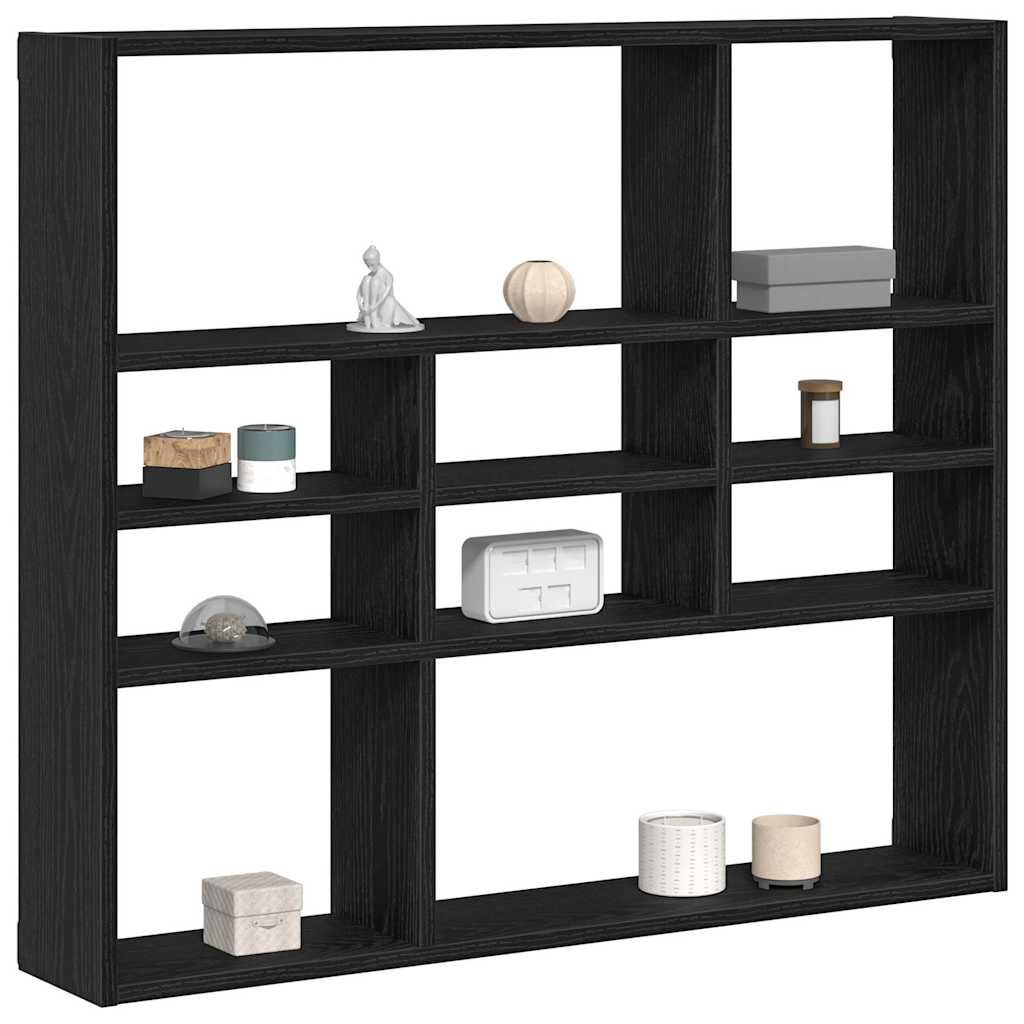 VidaXL Wandschap Zwart Eiken 90x16x78 cm - 33% Korting