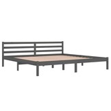 vidaXL Grenenhouten Bedframe Grijs 200x200cm - 59% Korting!