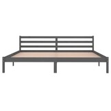 vidaXL Grenenhouten Bedframe Grijs 200x200cm - 59% Korting!