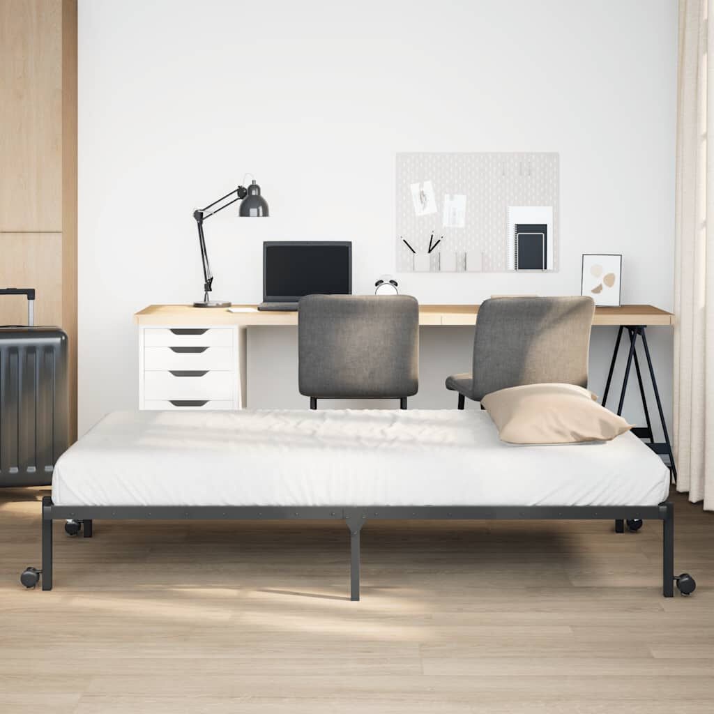 Opvouwbaar Bedframe Staal Zwart 90x190cm - 34% Korting!