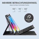 Keyboard Case Afneembaar Duits QWERTZ Bluetooth Zwart - iPad 10e Gen - 75% Korting