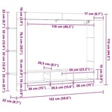 VidaXL TV-meubel 152cm Wit - 34% Korting!