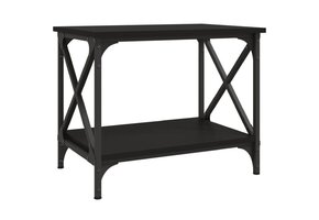 VidaXL Bijzettafel met Stalen Frame - Zwart - 45% Korting