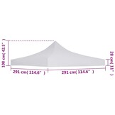 VidaXL Partytentdak 3x3m Wit - 33% Korting!