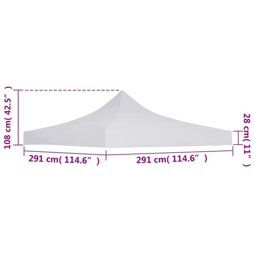 VidaXL Partytentdak 3x3m Wit - 33% Korting!