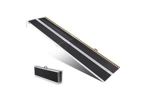 Rolstoeloprijplaat Aluminium 305 cm - 35% Korting!