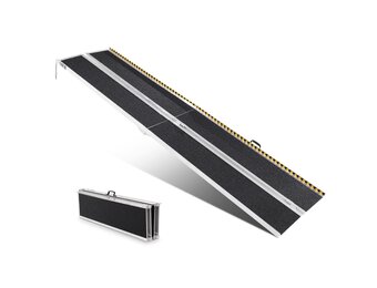 Rolstoeloprijplaat Aluminium 305 cm - 35% Korting!