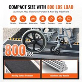 Rolstoeloprijplaat Aluminium 305 cm - 35% Korting!