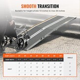 Rolstoeloprijplaat Aluminium 305 cm - 35% Korting!
