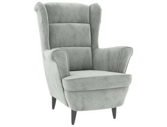 VidaXL Fauteuil Fluweel Lichtgrijs - 30% Korting!