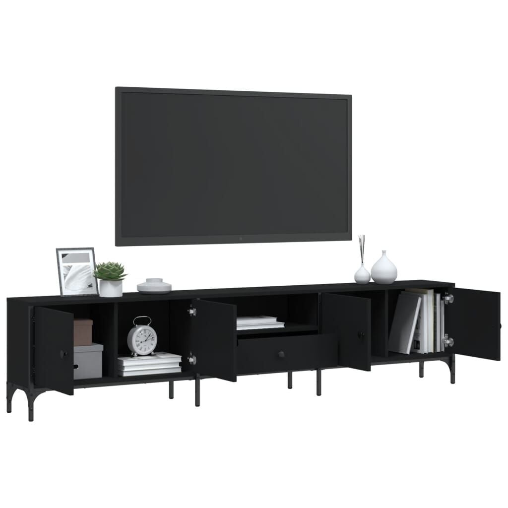 vidaXL TV-meubel Zwart 200cm - 34% Korting!