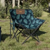 vidaXL Campingstoelen 2 st met bladprint & korting - 34%