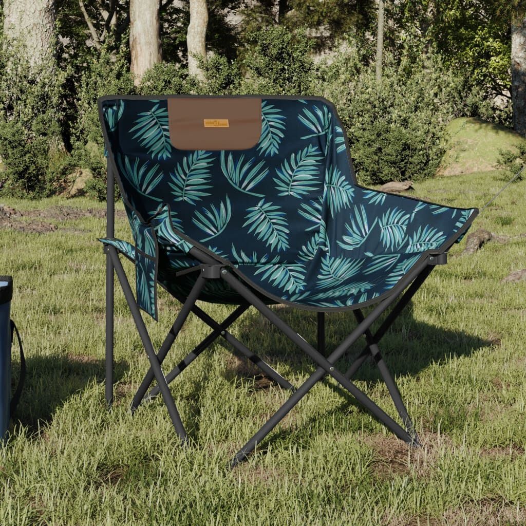 vidaXL Campingstoelen 2 st met bladprint & korting - 34%