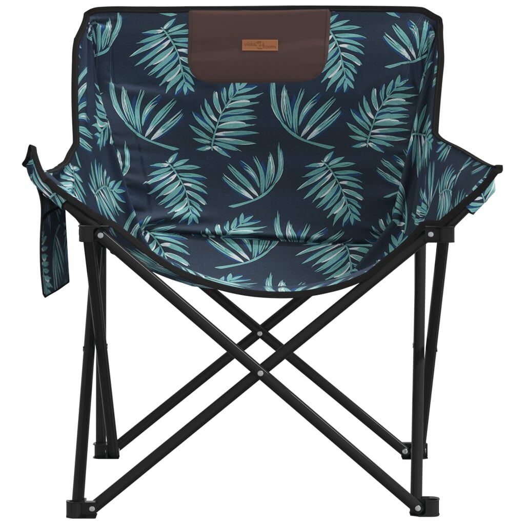 vidaXL Campingstoelen 2 st met bladprint & korting - 34%