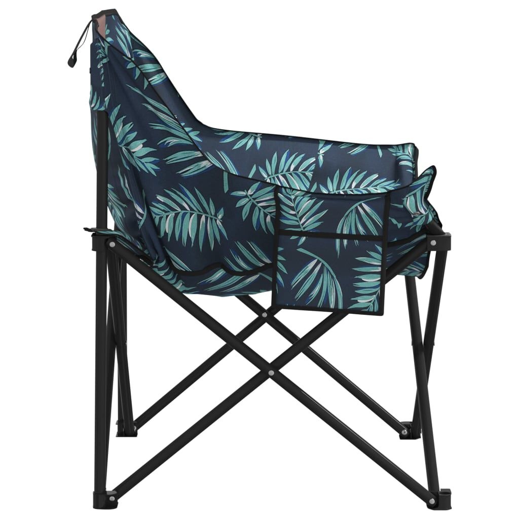 vidaXL Campingstoelen 2 st met bladprint & korting - 34%