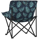 vidaXL Campingstoelen 2 st met bladprint & korting - 34%