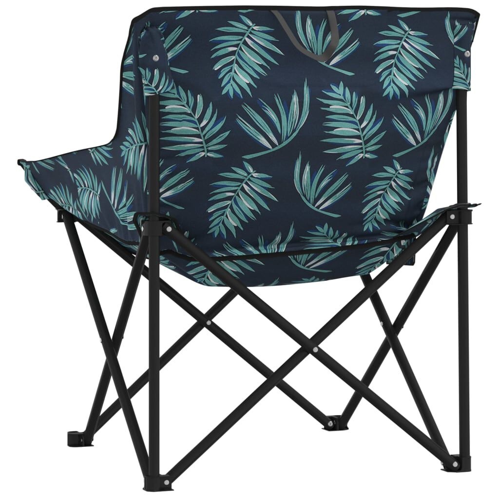 vidaXL Campingstoelen 2 st met bladprint & korting - 34%