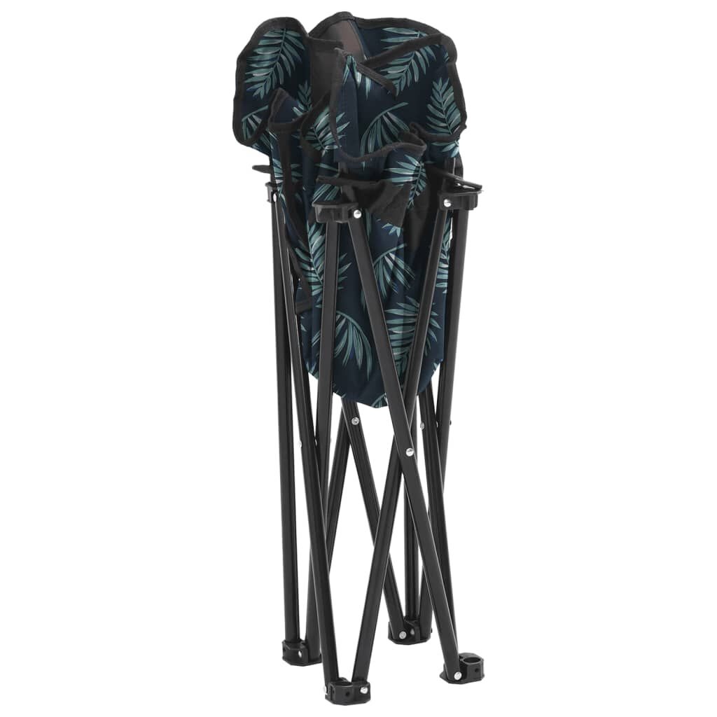 vidaXL Campingstoelen 2 st met bladprint & korting - 34%
