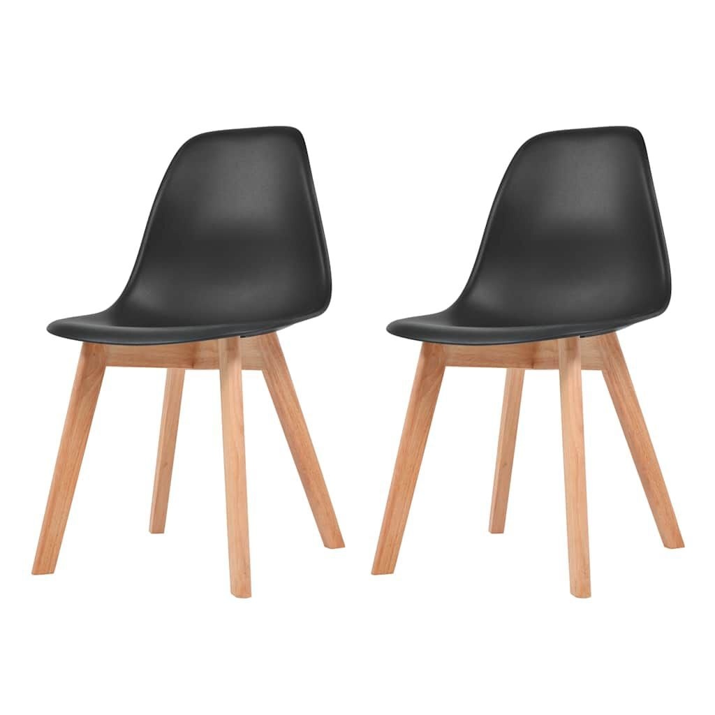 vidaXL Eetkamerstoelen Zwart (2 stuks) - 34% Korting