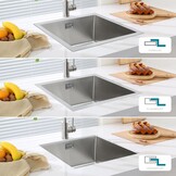 Aanrecht 45x45cm Zwart - 30% Korting!