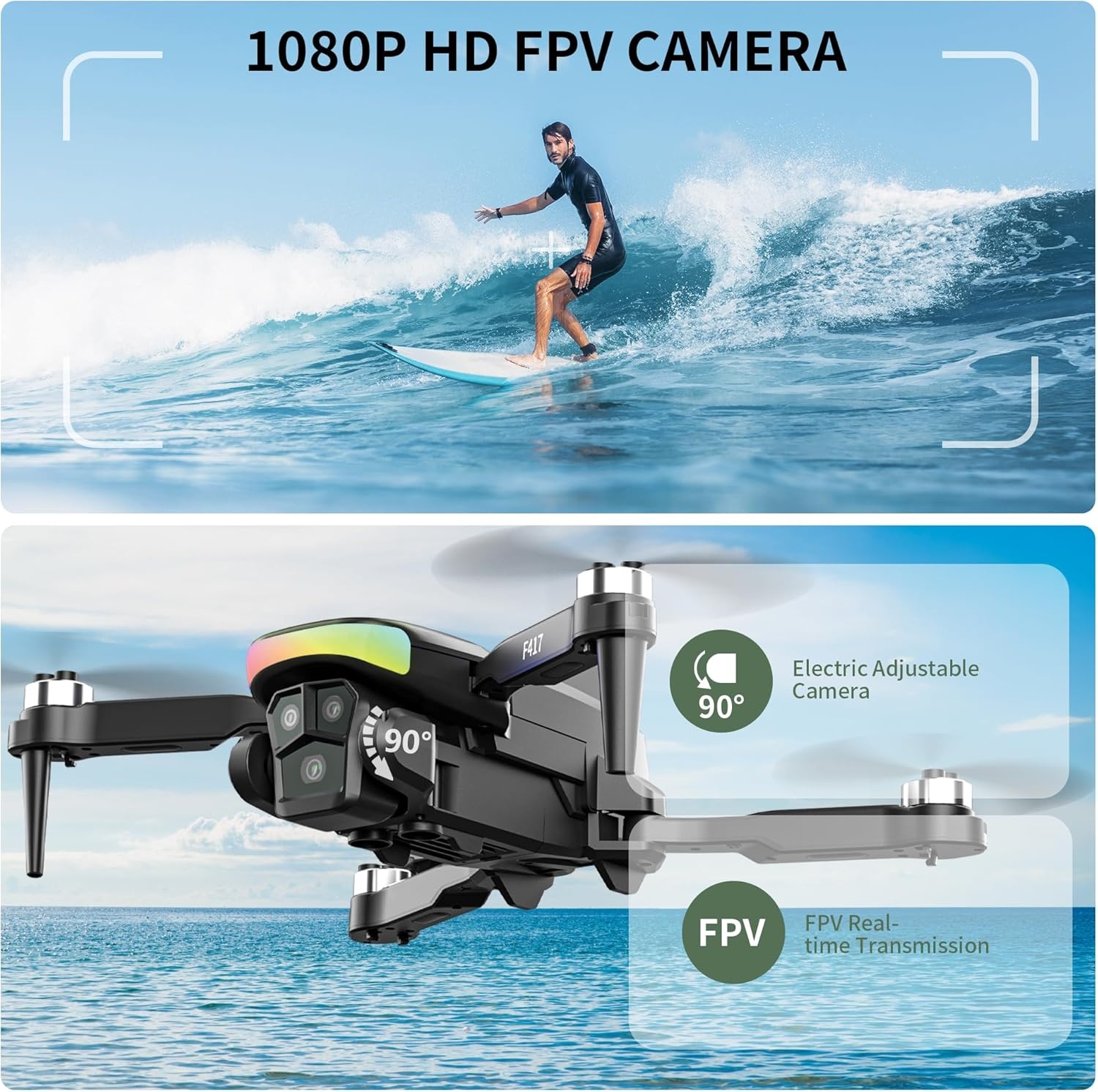 Drone met 1080p HD camera voor kids & beginners | 40% Korting