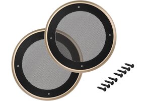Luidsprekerrooster Subwoofer Grill Zwart/Goud - 10,2 cm - 74% Korting