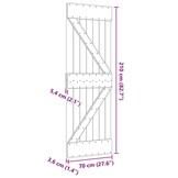 vidaXL NARVIK Deur Massief Grenenhout (70x210cm) - 34% Korting