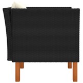vidaXL Tuinbank Poly Rattan & Eucalyptushout - 34% Korting!