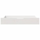 vidaXL Bedlades Massief Grenenhout Wit - 2 stuks (90x55x16cm) - 34% Korting!