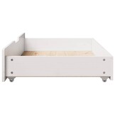 vidaXL Bedlades Massief Grenenhout Wit - 2 stuks (90x55x16cm) - 34% Korting!