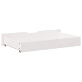 vidaXL Bedlades Massief Grenenhout Wit - 2 stuks (90x55x16cm) - 34% Korting!