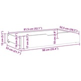 vidaXL Bedlades Massief Grenenhout Wit - 2 stuks (90x55x16cm) - 34% Korting!