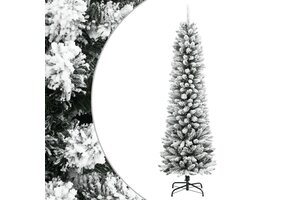 Smal Kerstboompje 120cm met Sneeuw - 33% Korting!
