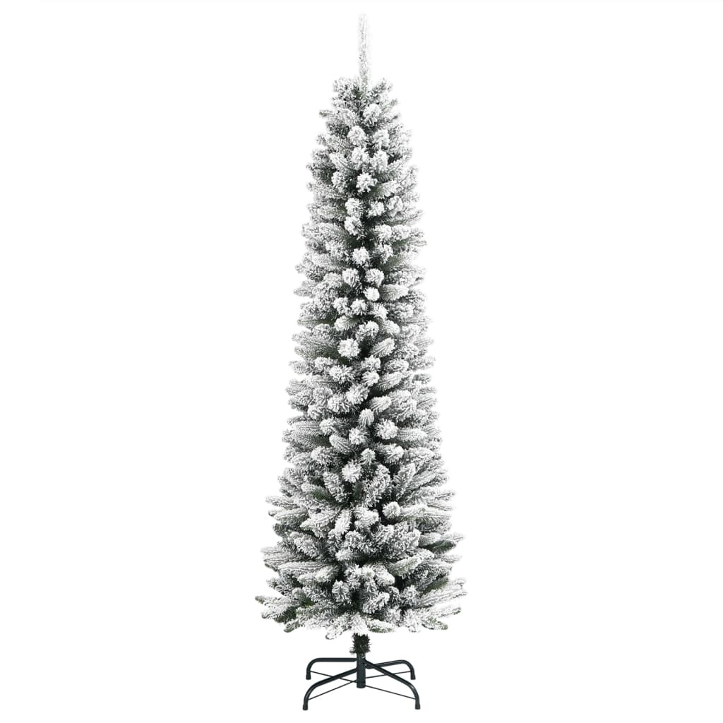 Smal Kerstboompje 120cm met Sneeuw - 33% Korting!