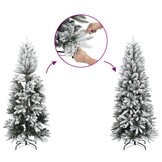 Smal Kerstboompje 120cm met Sneeuw - 33% Korting!