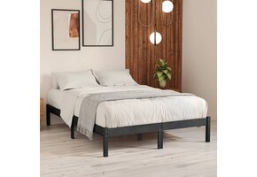 VidaXL Bedframe Grenenhout Grijs 200x200 cm - 34% Korting!