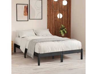 VidaXL Bedframe Grenenhout Grijs 200x200 cm - 34% Korting!