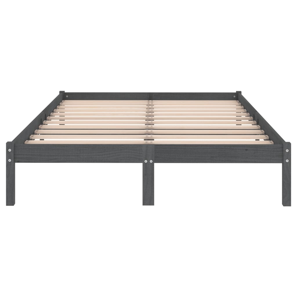 VidaXL Bedframe Grenenhout Grijs 200x200 cm - 34% Korting!