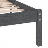 VidaXL Bedframe Grenenhout Grijs 200x200 cm - 34% Korting!