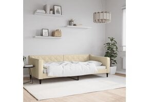 vidaXL Slaapbank Crème 90x200 cm | 35% Korting